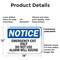 Signmission Exit Sign, Plastic, 18 in W, 12 in H, Emergency Exit Only Do Not Use Alarm Will Sound OS-2PACK-NS-P-1218-L-11816 - alternate 4